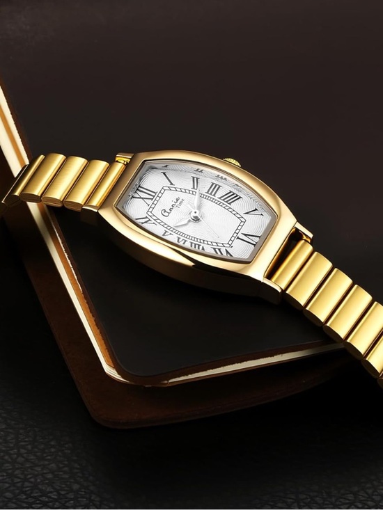 Anthropologie Gold Watch with White Dial main image 4